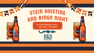 Stein Hoisting & Bingo Night @ B&D Burgers Pooler